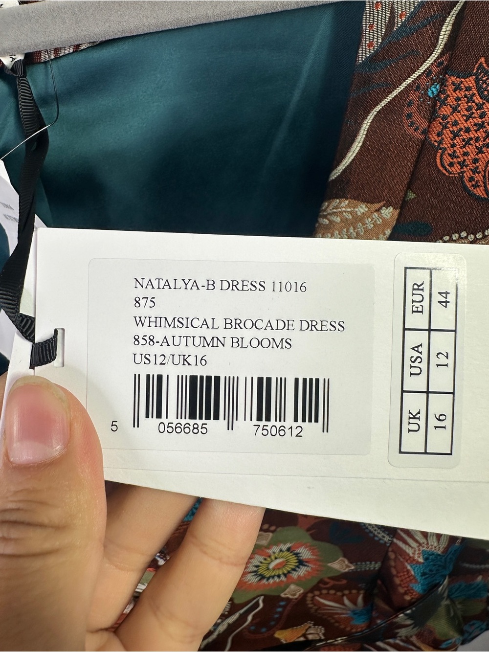 NWT Saloni Natalya B Dress sz 12 - Picture 9 of 15